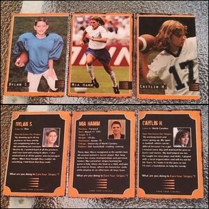Earn Your Stripes Sports Trading Cards - Set of 3 - GUC